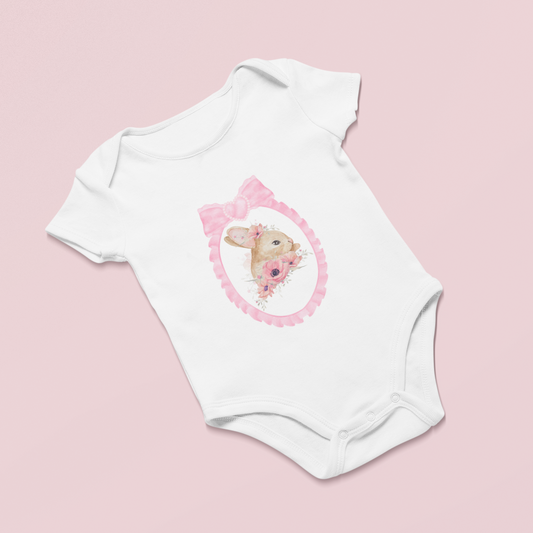 Tiny Fairytale Infant Baby Girl Rib Bodysuit 6M-18M