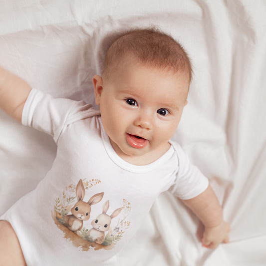 Pufftail Infant Baby Girl Rib Bodysuit 6M-18M