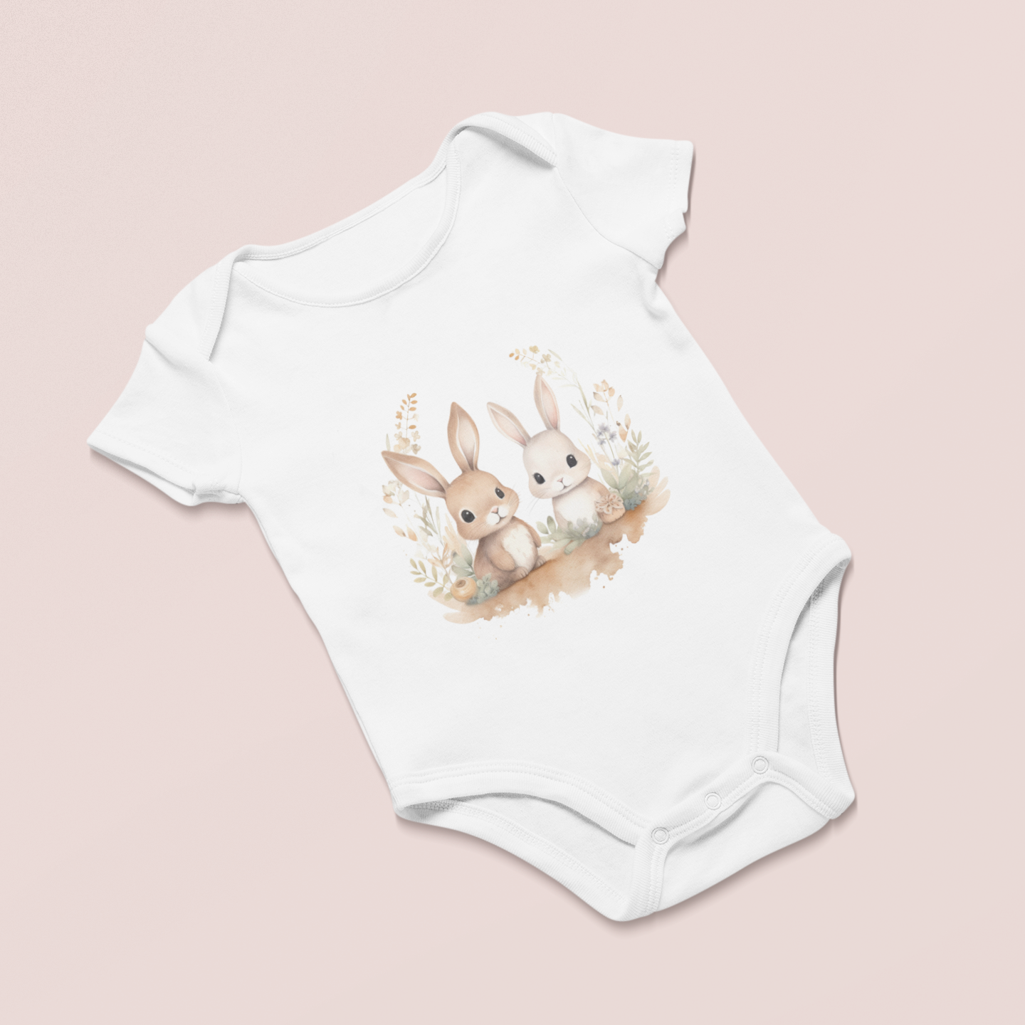 Pufftail Infant Baby Girl Rib Bodysuit 6M-18M