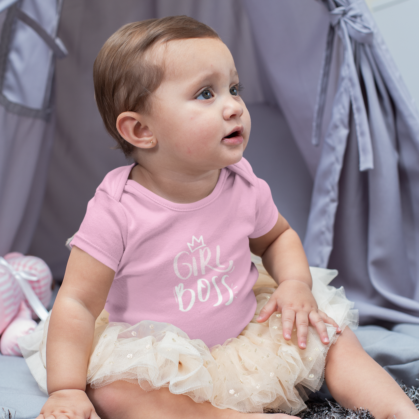 Girl Boss Infant Baby Girl Bodysuit 6M-18M