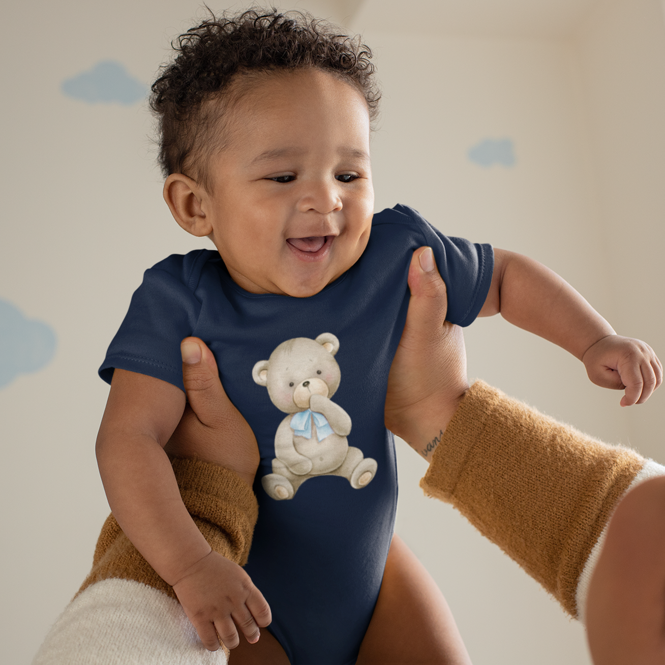 Teddy Tuck Infant Baby Boy Bodysuit NB-12M