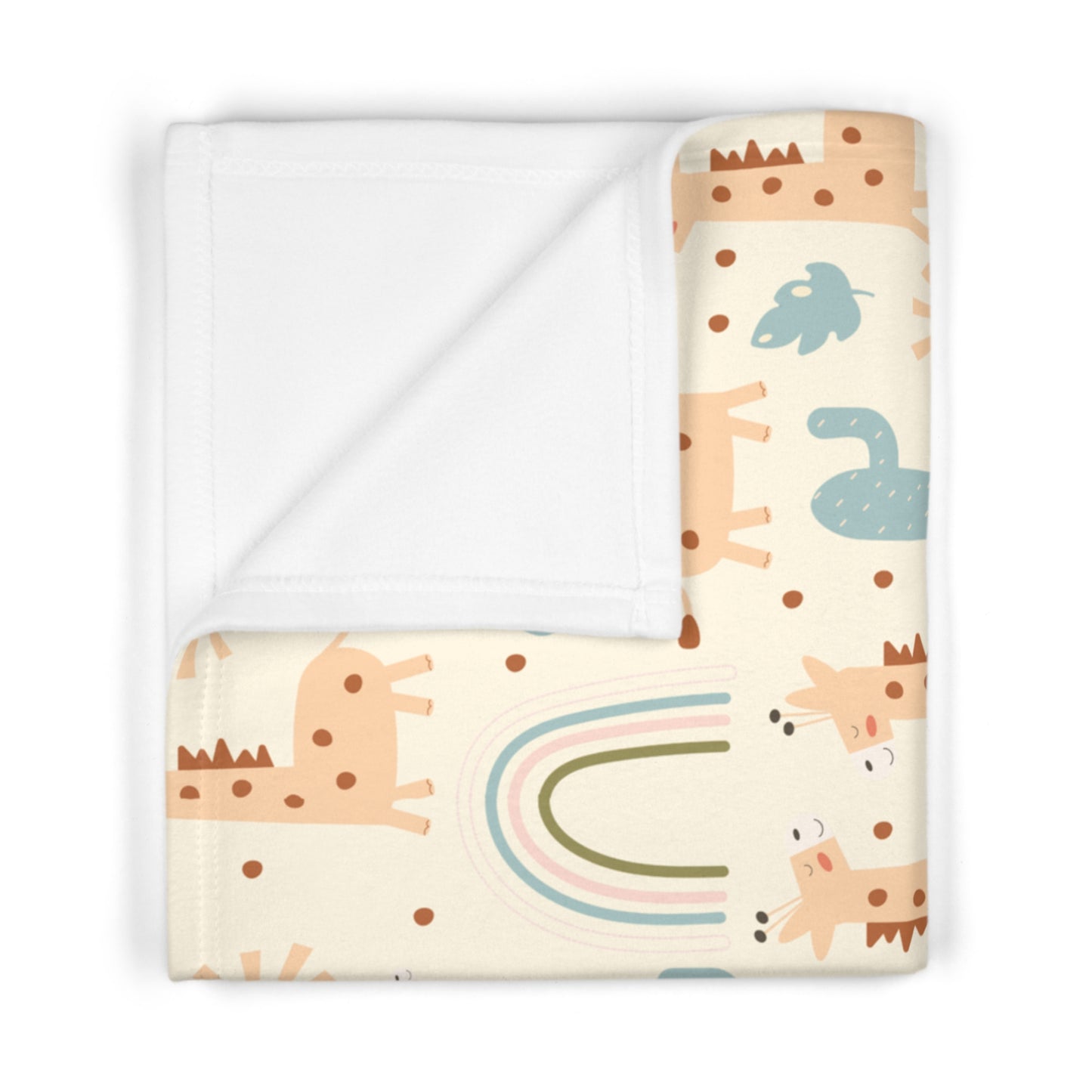 Happy Herd Soft Fleece Baby Blanket 30"x40"