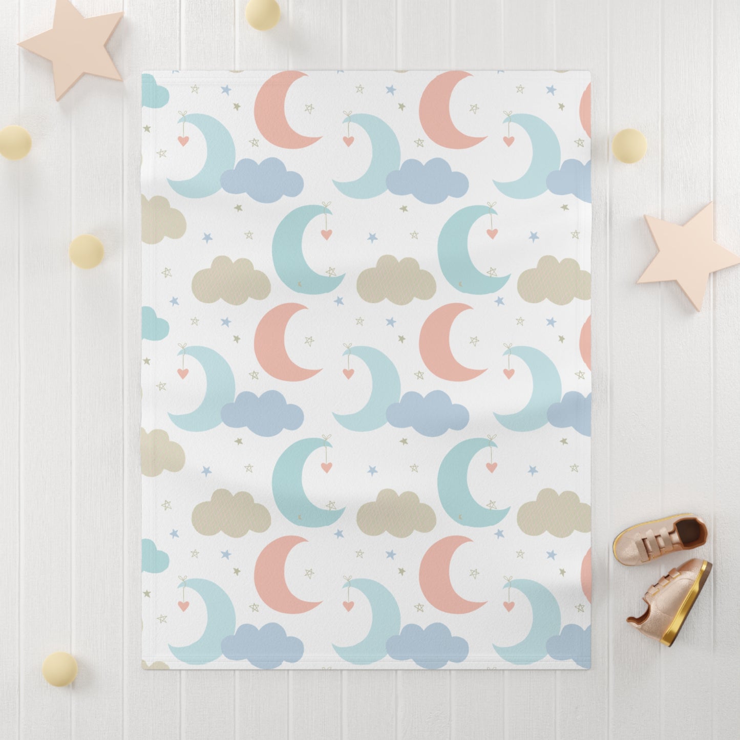 Luna Soft Fleece Baby Blanket 30"x40"