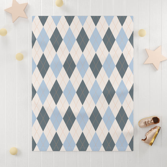 Dapper Soft Fleece Baby Blanket 30"x40"