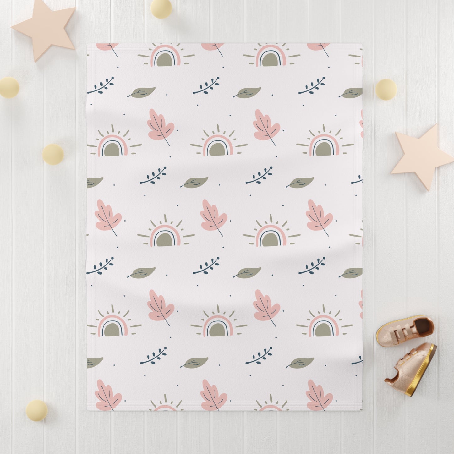 Peachleaf Soft Fleece Baby Blanket 30"x40"