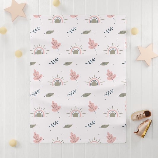 Peachleaf Soft Fleece Baby Blanket 30"x40"