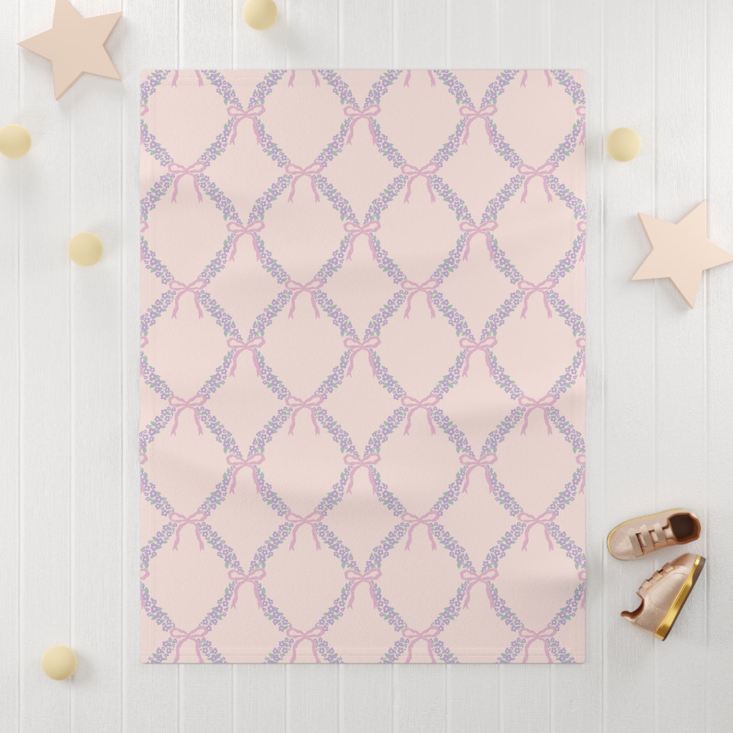 Sweetheart Soft Fleece Baby Blanket 30"x40"