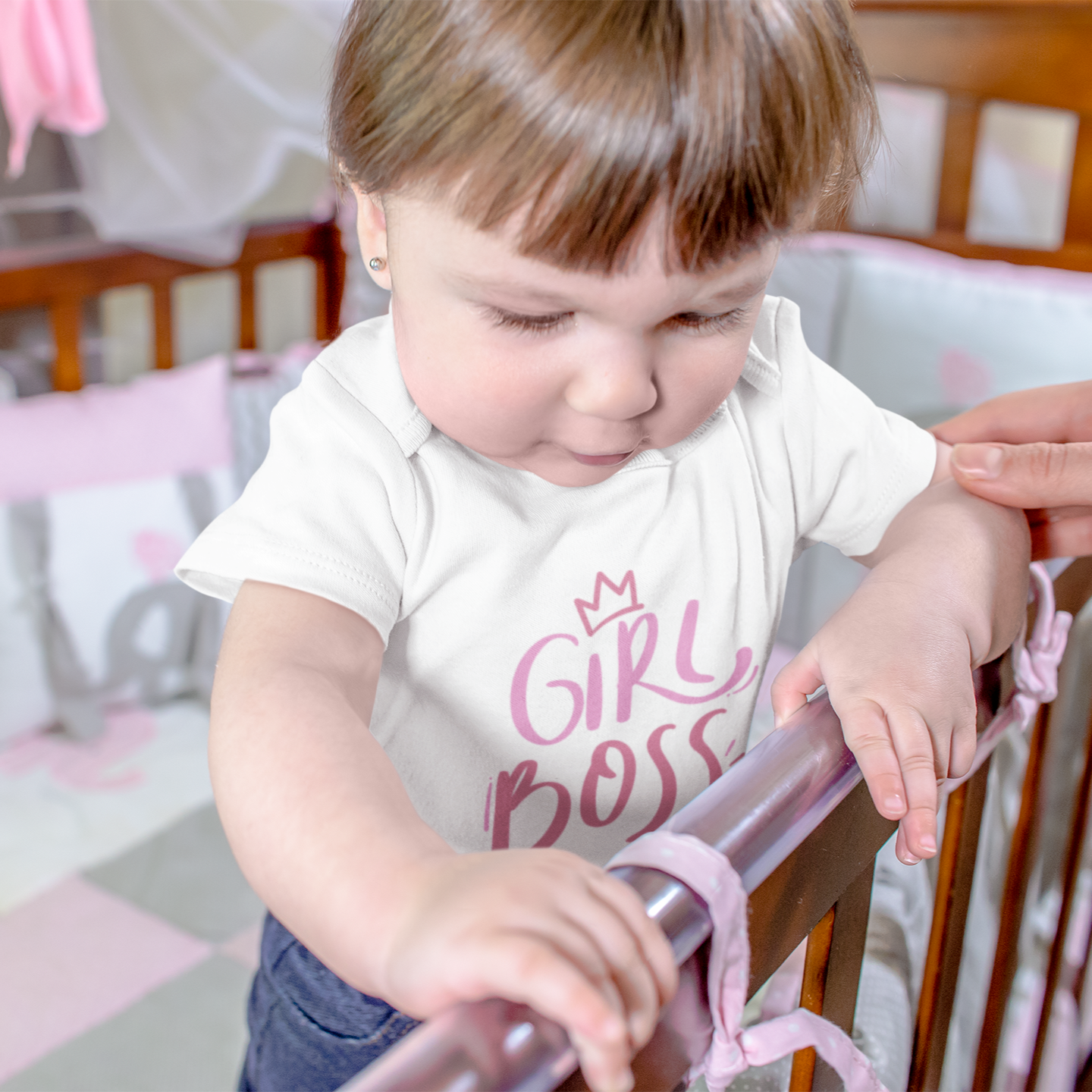 Girl Boss Infant Baby Girl Bodysuit 6M-18M