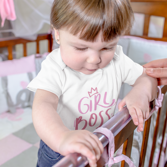 Girl Boss Infant Baby Girl Bodysuit NB-18M
