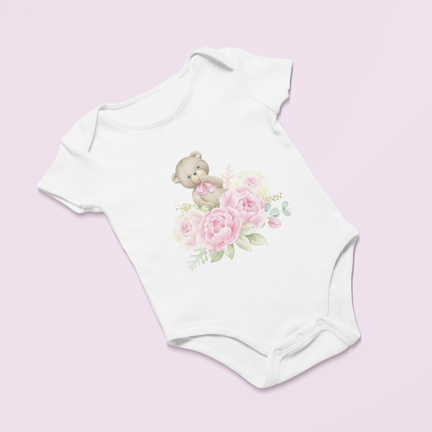 Peony Hug Infant Baby Girl Rib Bodysuit 6M-18M