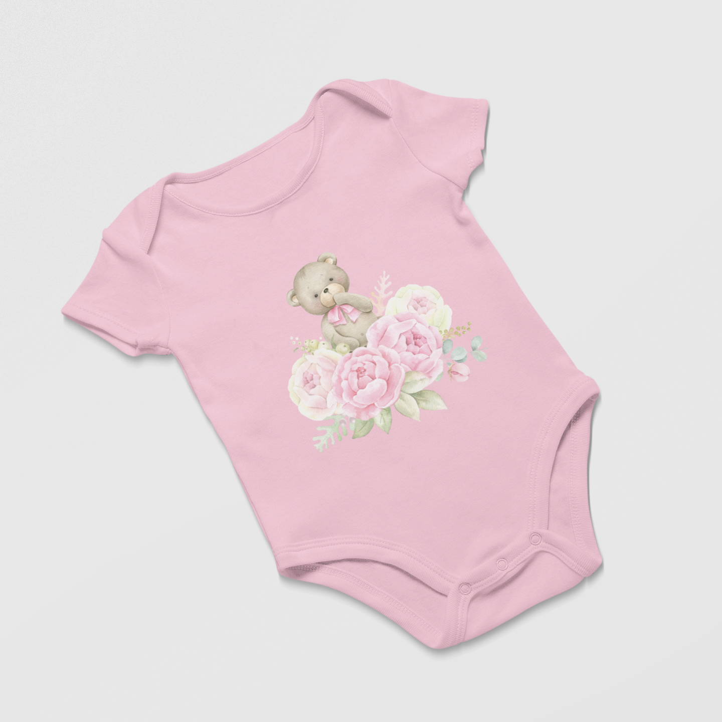 Peony Hug Infant Baby Girl Rib Bodysuit 6M-18M