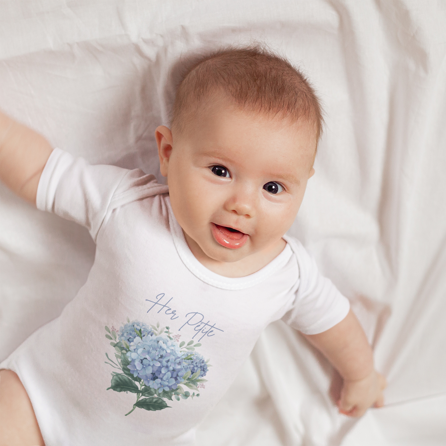 Pétite Bloom Infant Baby Girl Rib Bodysuit 6M-24M
