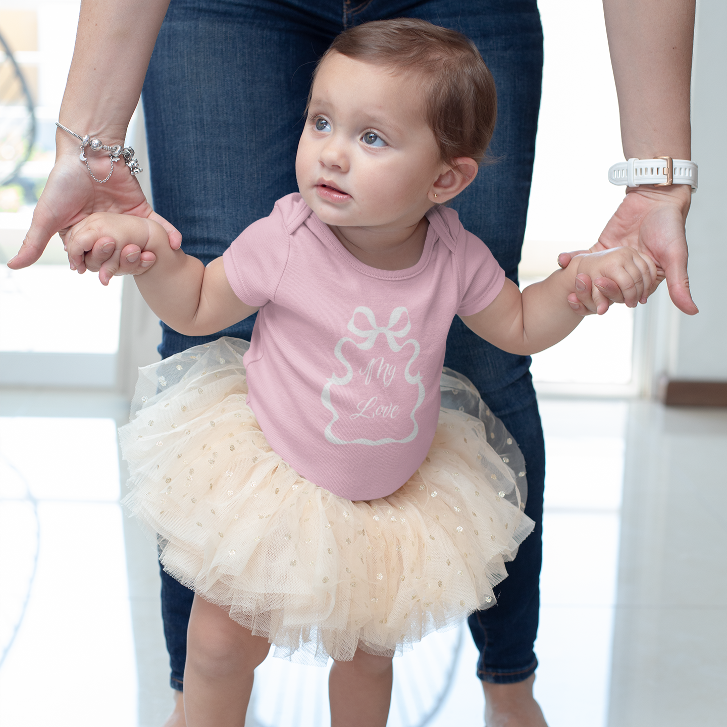 My Love Infant Baby Girl Bodysuit 6M-18M