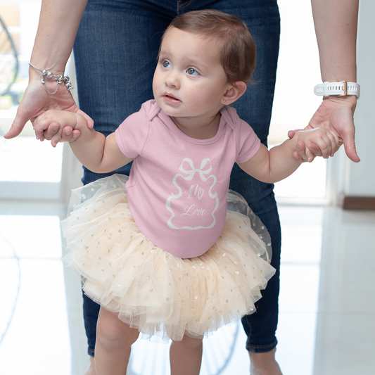 My Love Infant Baby Girl Bodysuit 6M-18M