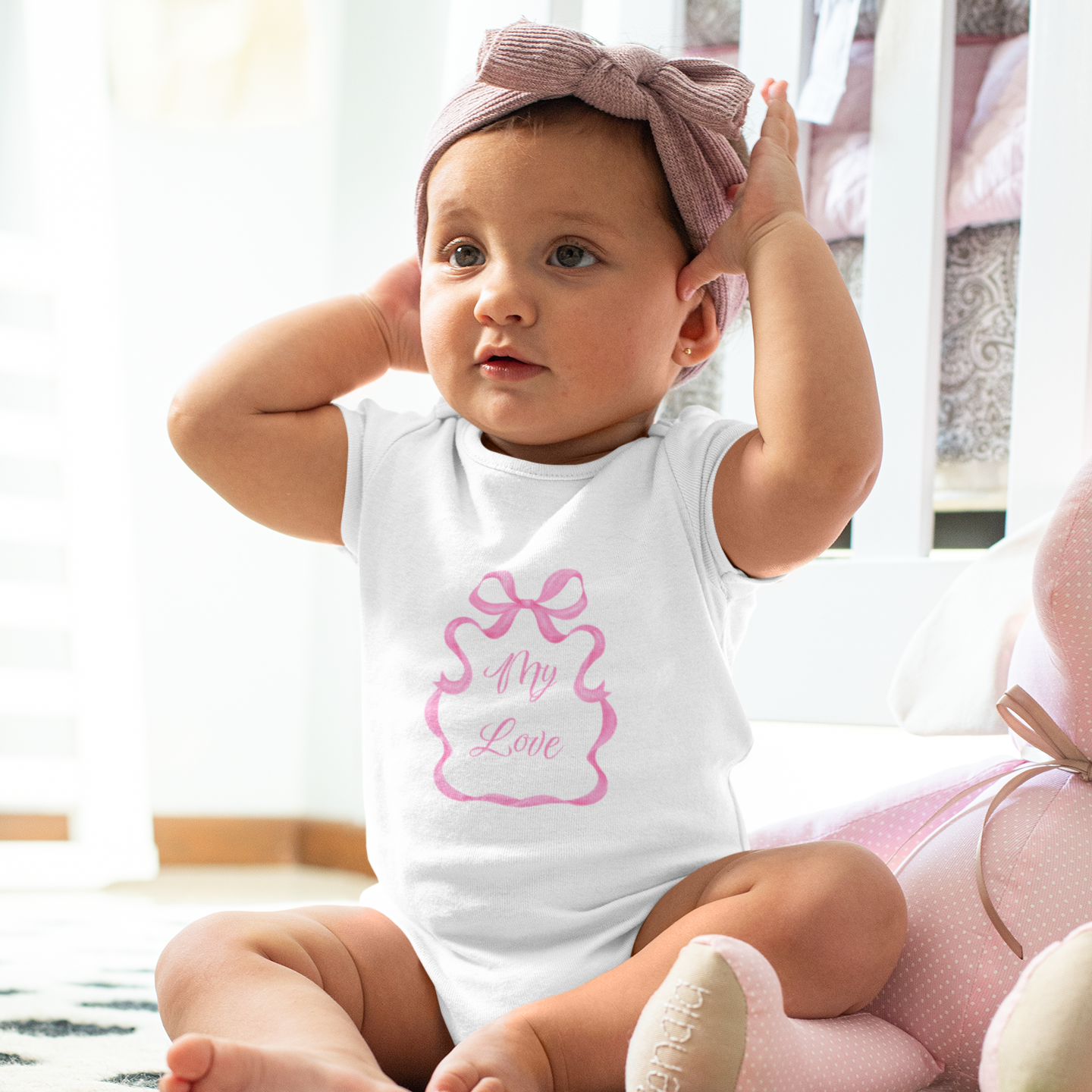 My Love Infant Baby Girl Bodysuit 6M-18M