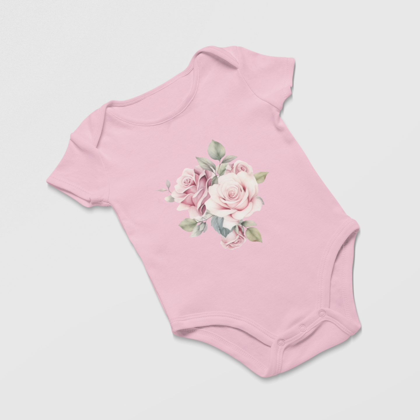 Rosé Infant Baby Girl Rib Bodysuit 6M-18M