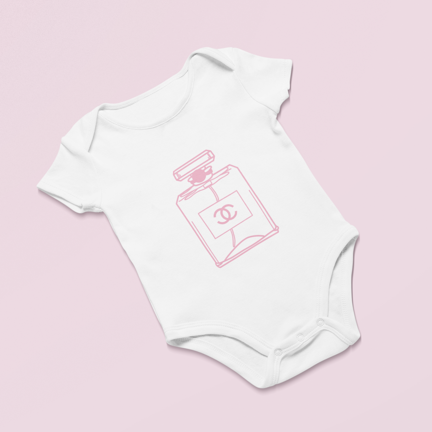 Glam Infant Baby Girl Rib Bodysuit NB-18M