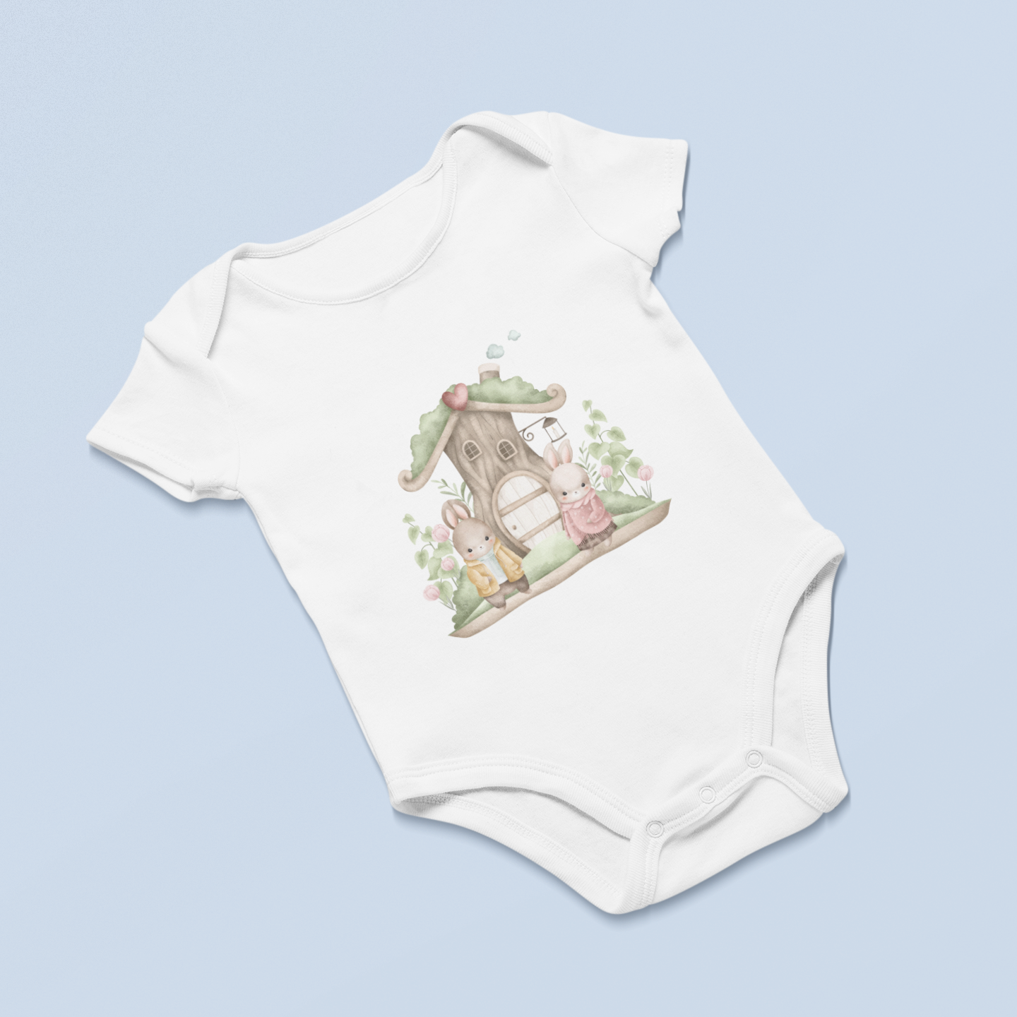 Dewkissed Petals Infant Baby Girl Rib Bodysuit 6M-18M