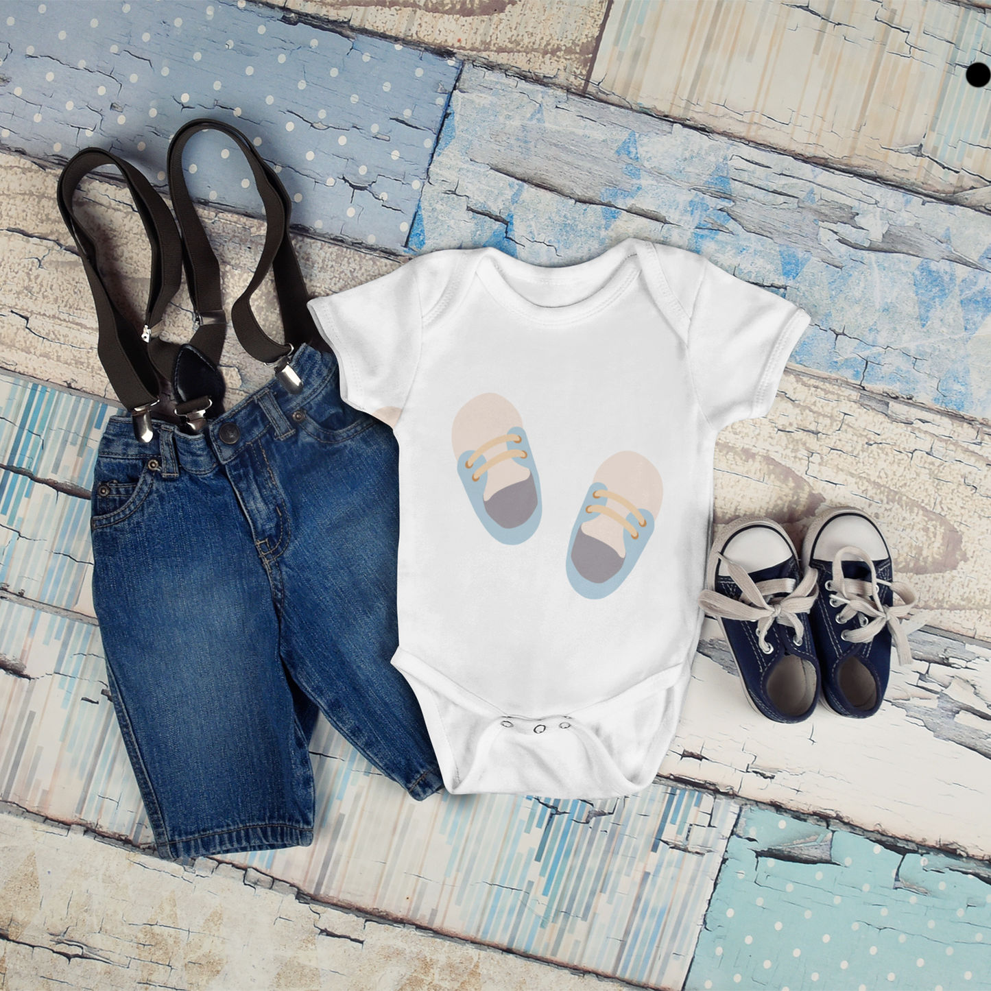 Tiny Toes Infant Baby Boy Bodysuit 6M-18M
