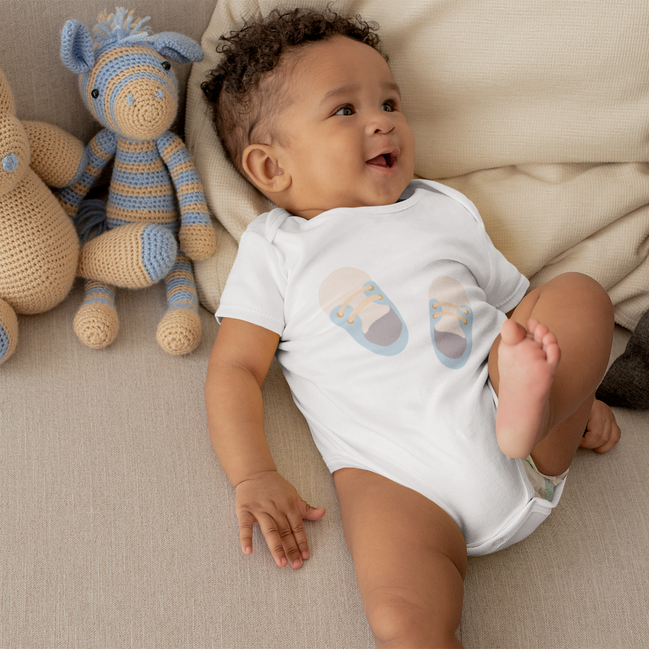 Tiny Toes Infant Baby Boy Bodysuit 6M-18M