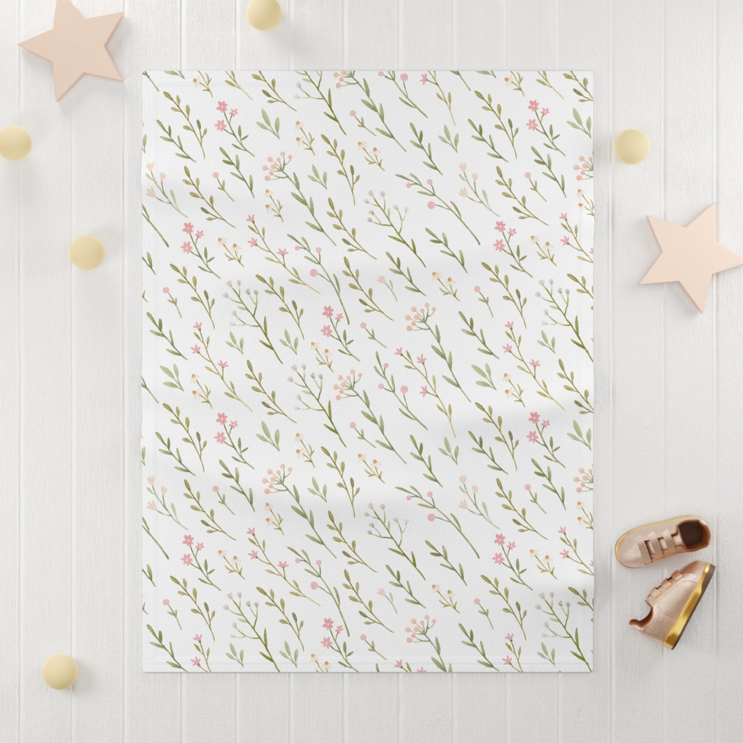 Bloomspell Soft Fleece Baby Blanket 30"x40"