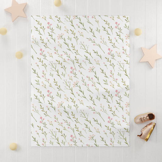 Bloomspell Soft Fleece Baby Blanket 30"x40"