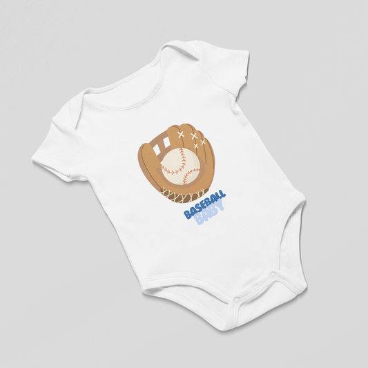 Baseball Baby Boy Bodysuit NB-12M