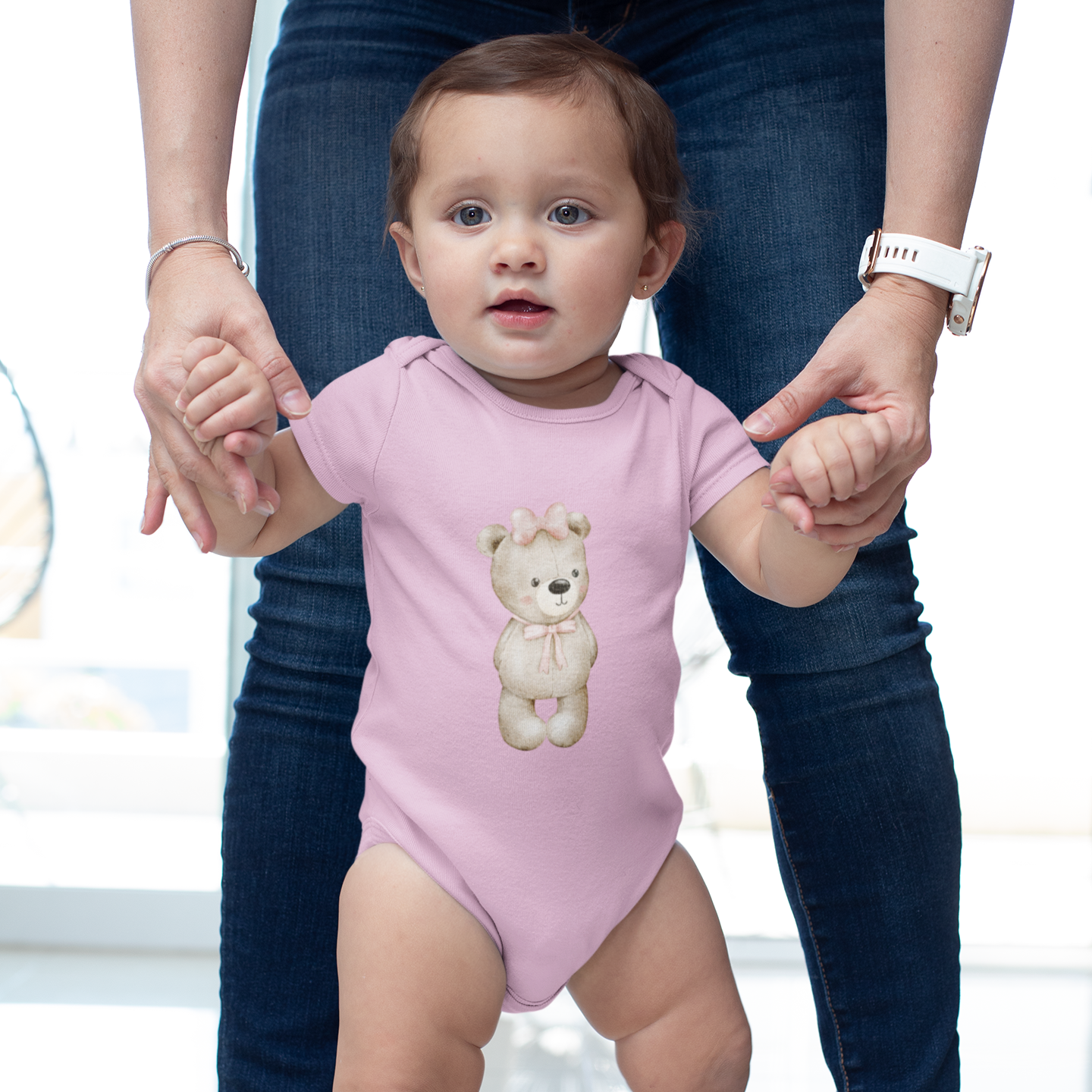 Petal Pals Girl Rib Bodysuit 6M-18M
