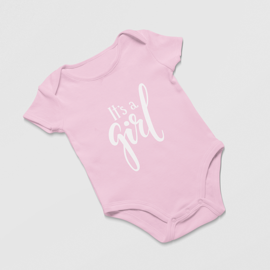 Infant Baby Girl Rib Bodysuit NB-6M