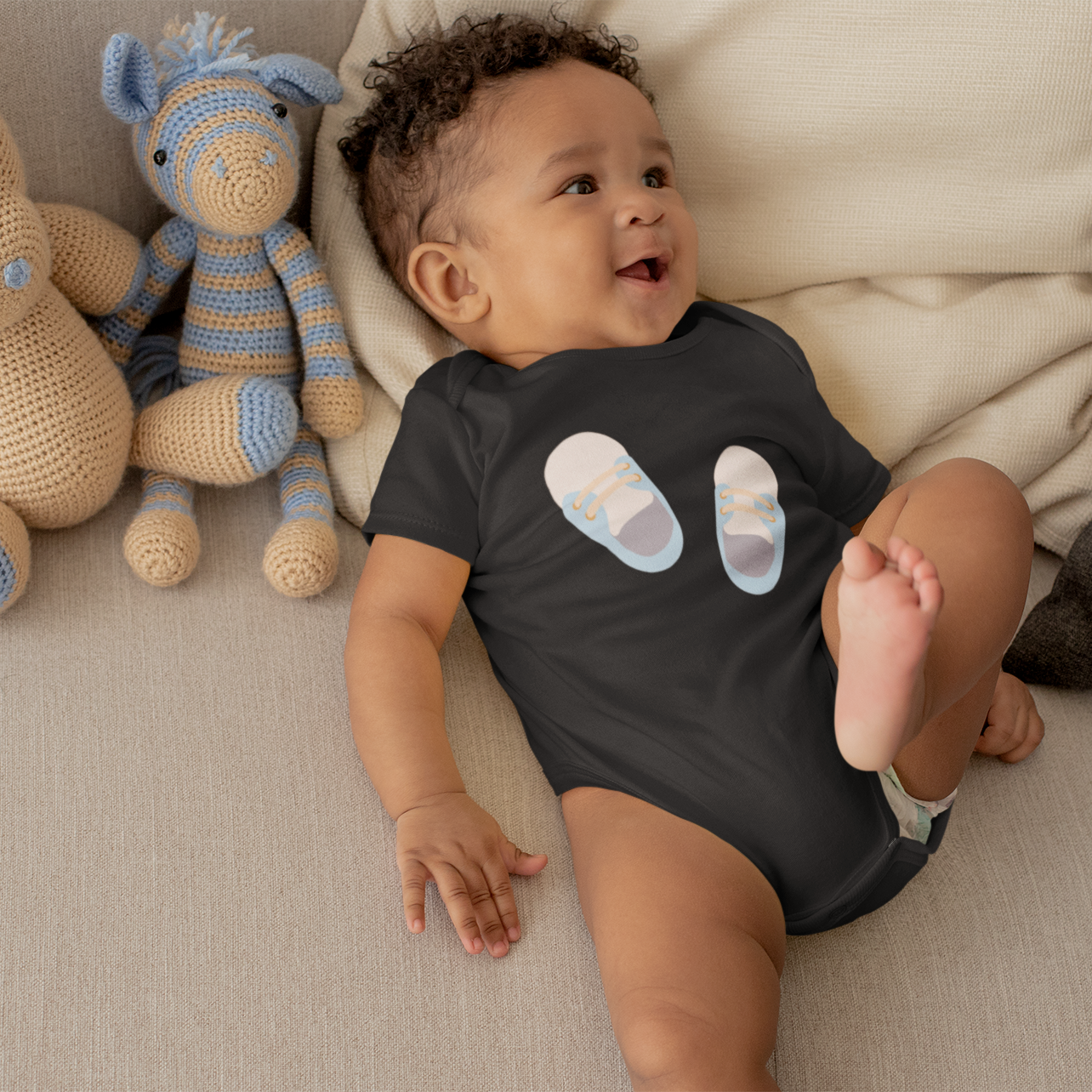 Tiny Toes Infant Baby Boy Bodysuit 6M-18M